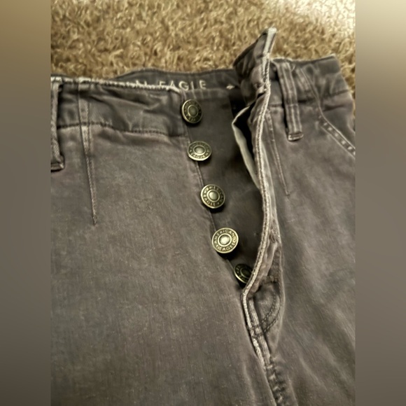 American Eagle High Rise Gray Jeans - Picture 4 of 6